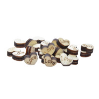 Drewniane serduszka mini (24szt) Walentynki  Arpex